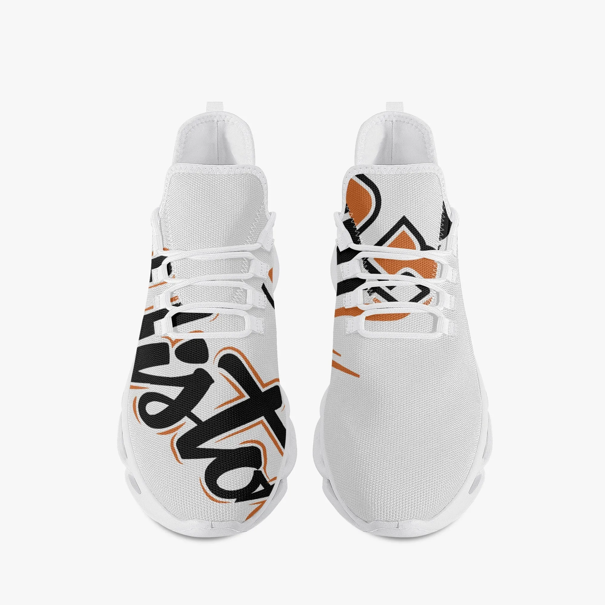 311. Bounce Mesh Knit Sneakers - White