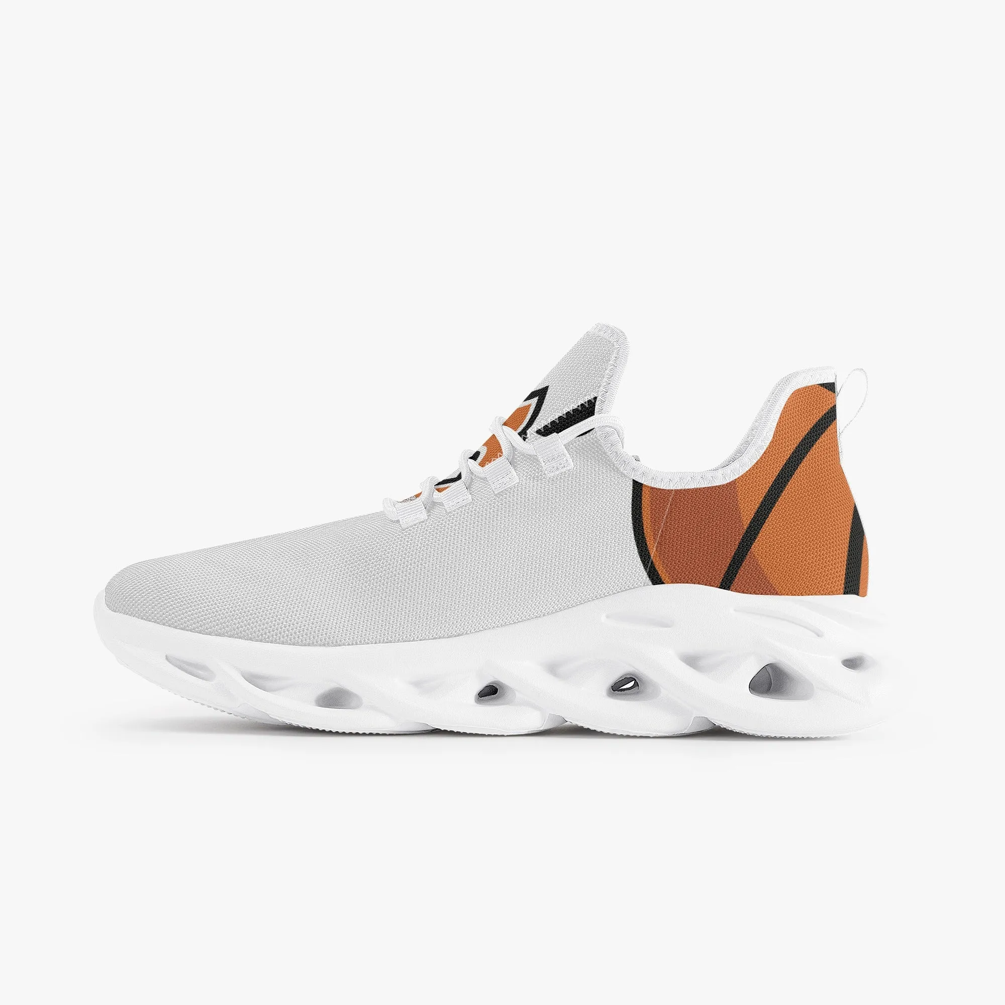311. Bounce Mesh Knit Sneakers - White