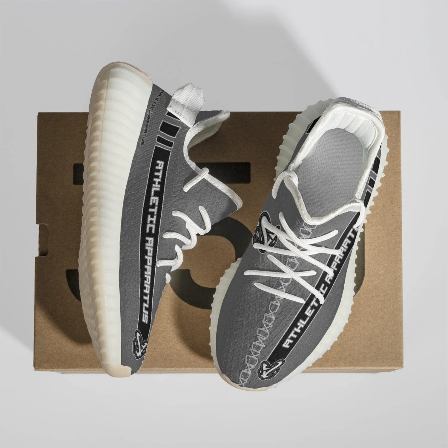 ATHLETIC APPARATUS V2 ADULT UNISEX MESH KNIT SNEAKERS - GREY