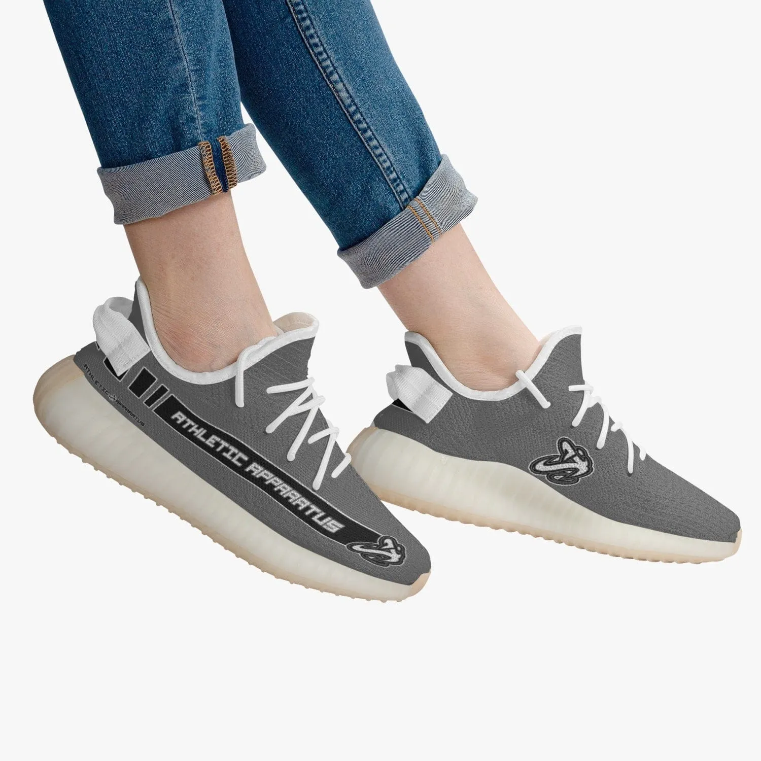ATHLETIC APPARATUS V2 ADULT UNISEX MESH KNIT SNEAKERS - GREY