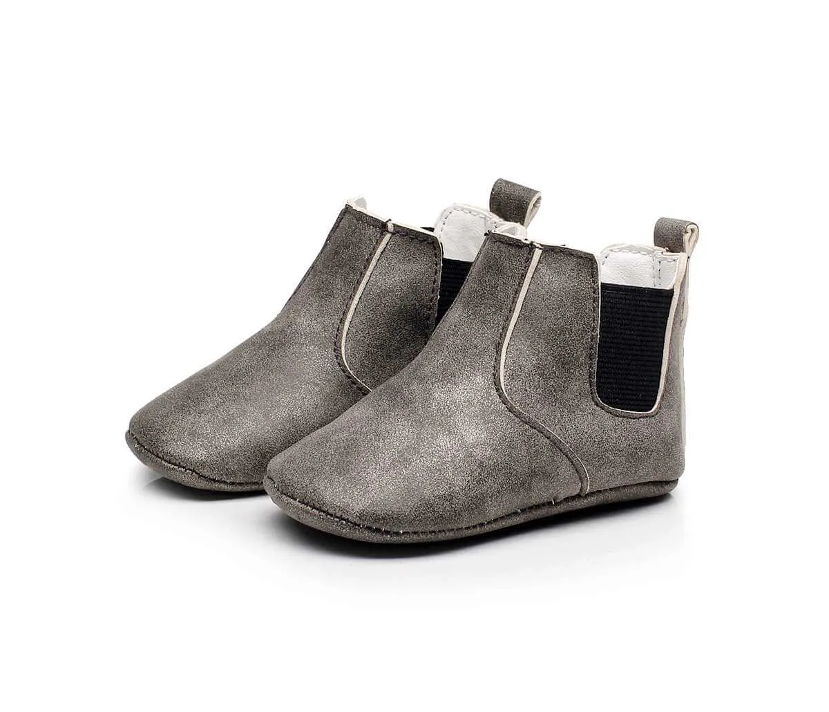Baby Elastic PU Leather Boots