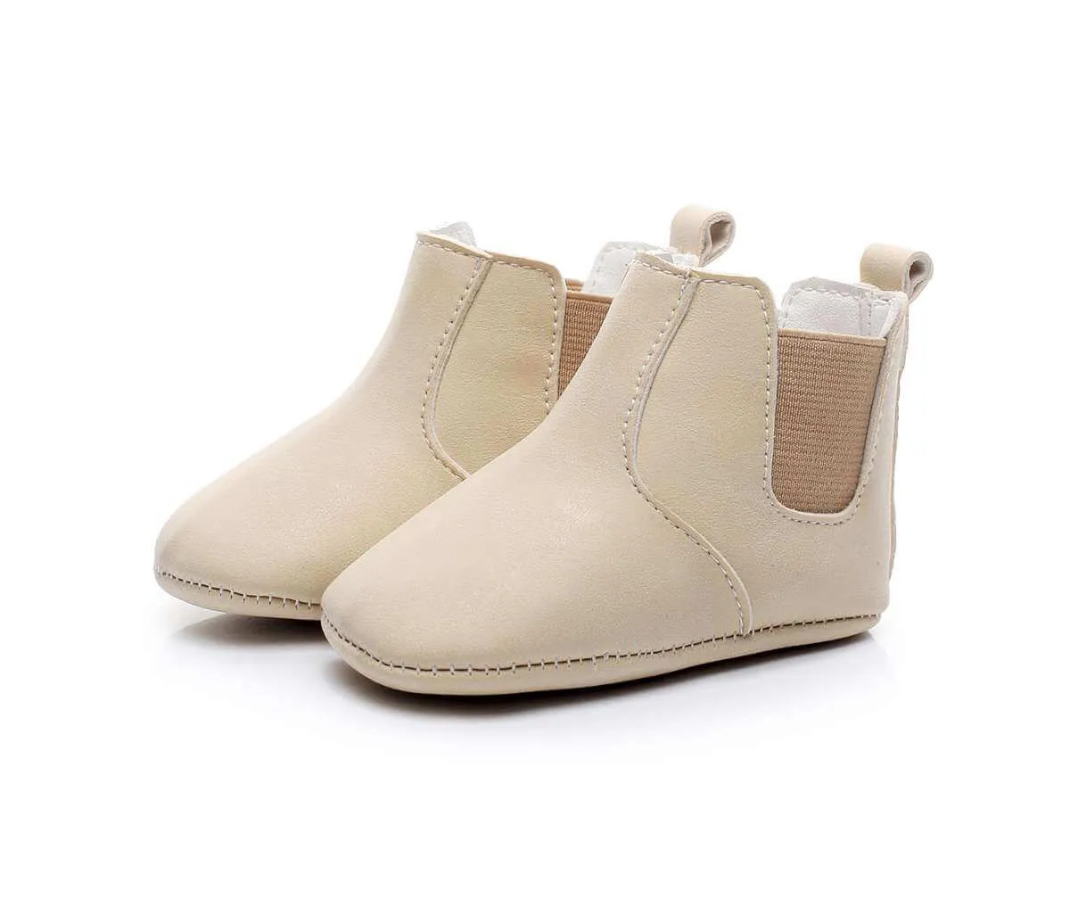 Baby Elastic PU Leather Boots