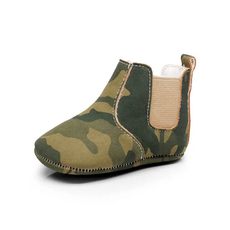 Baby Elastic PU Leather Boots