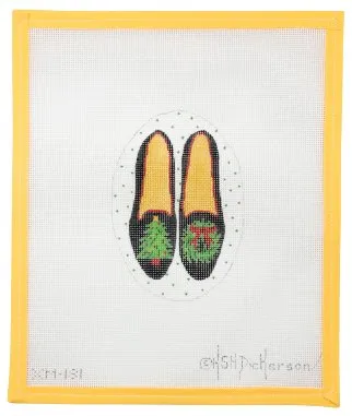Black Velvet Shoes with Tree