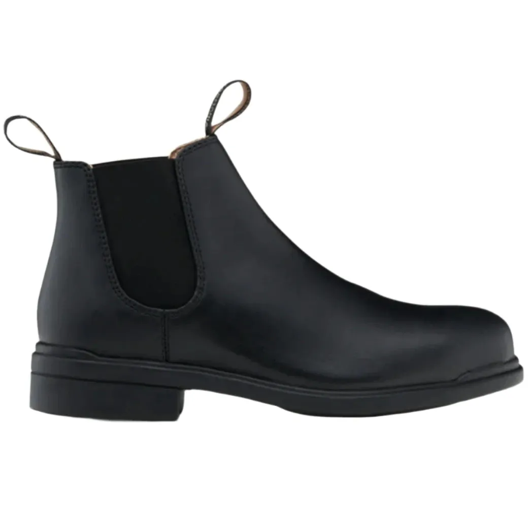 Blundstone Classic Black Leather Elastic Sided Dress Steel Cap Safety Boot (787) (Pre Order)