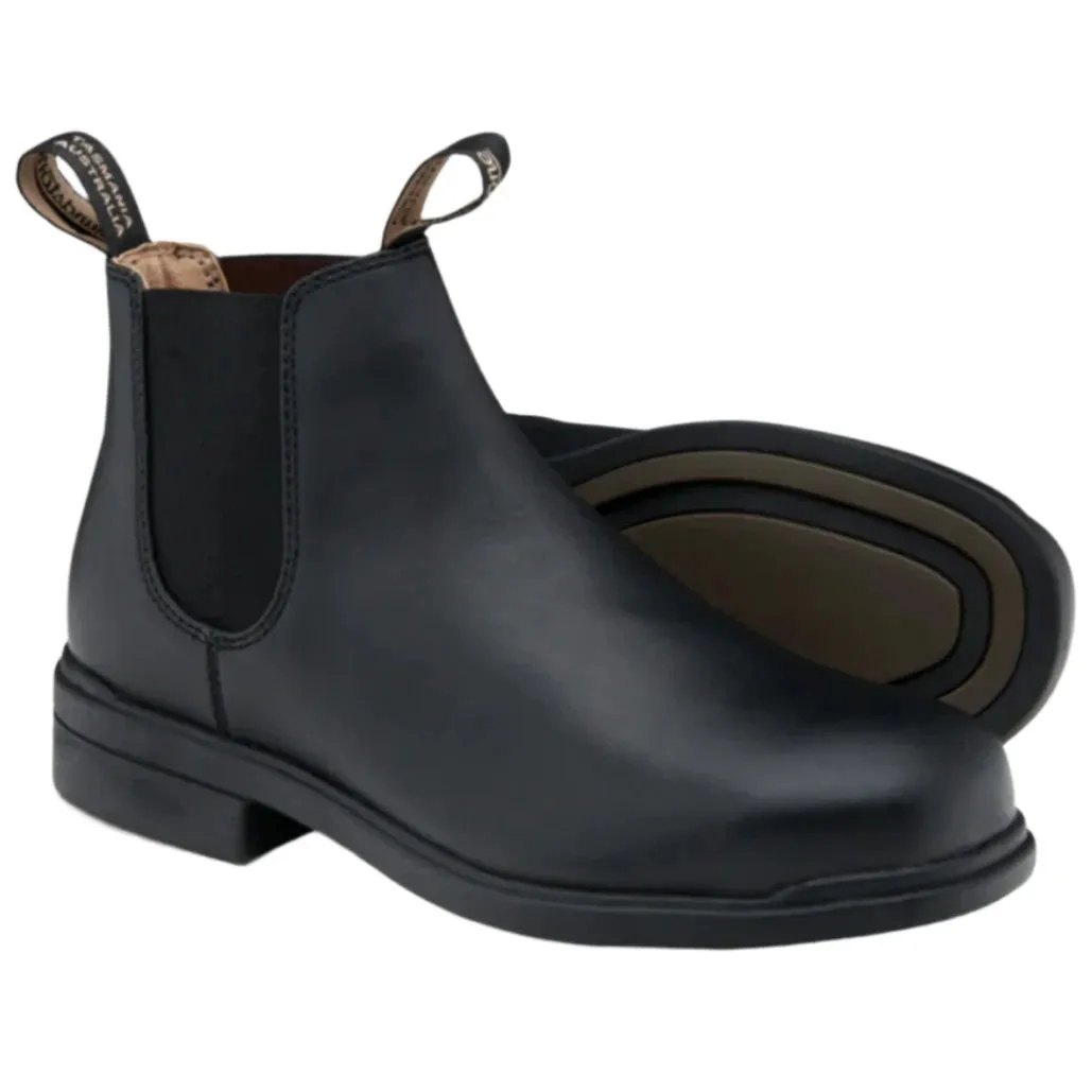 Blundstone Classic Black Leather Elastic Sided Dress Steel Cap Safety Boot (787) (Pre Order)