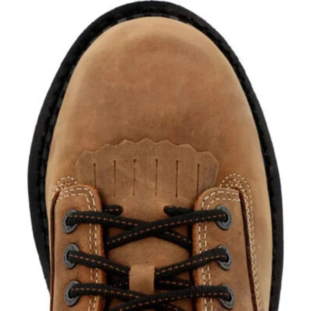 Georgia Boot Comfort Core Low Heel Logger Men's Composite Toe Waterproof Logger Work Boots Gb00123 In Brown