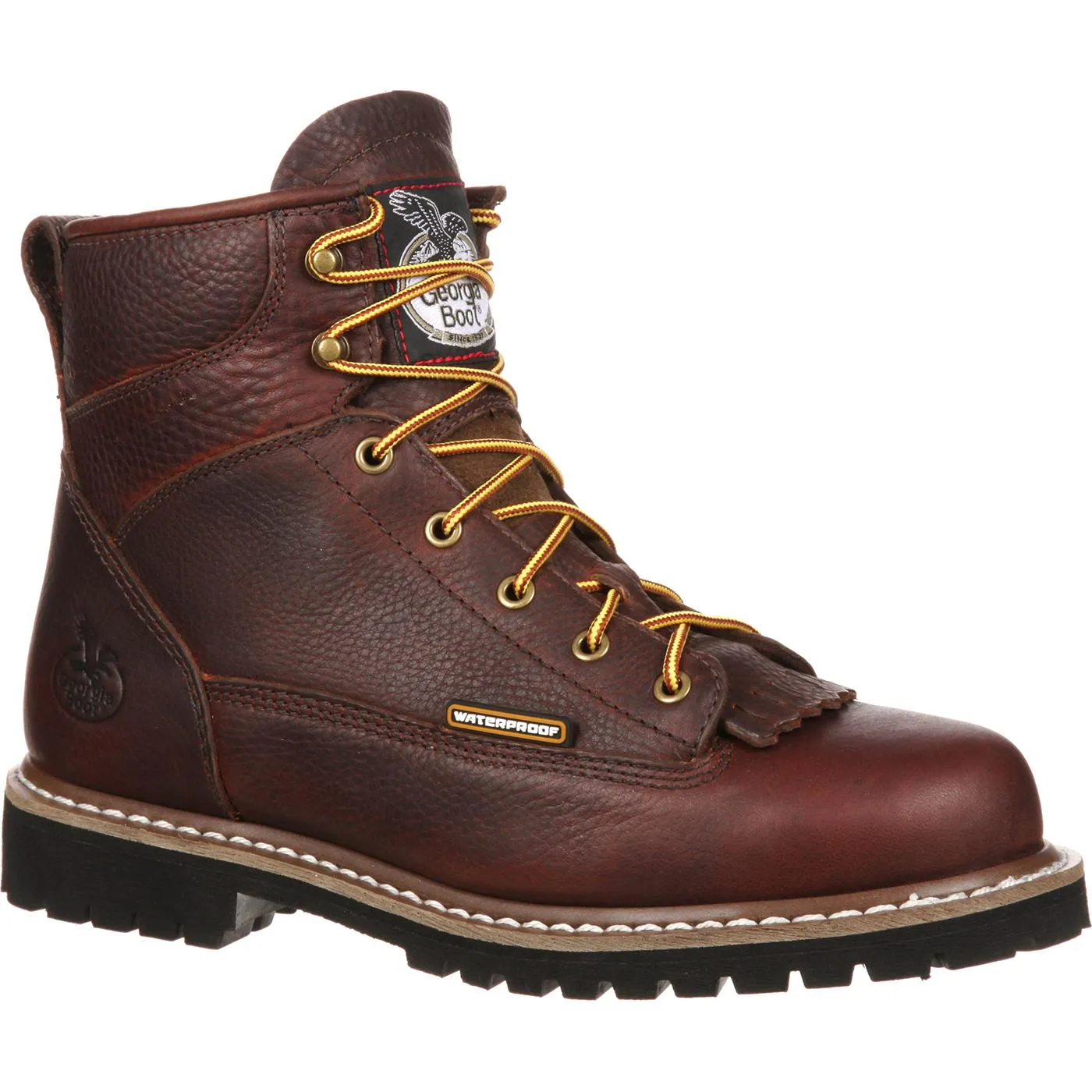 Georgia Boot Waterproof 6" Lace-To-Toe Logger Work Boots