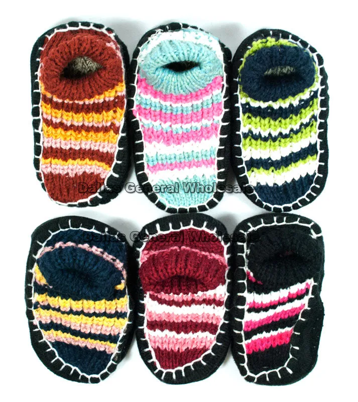 Little Kids Knitted House Shoe Socks Wholesale