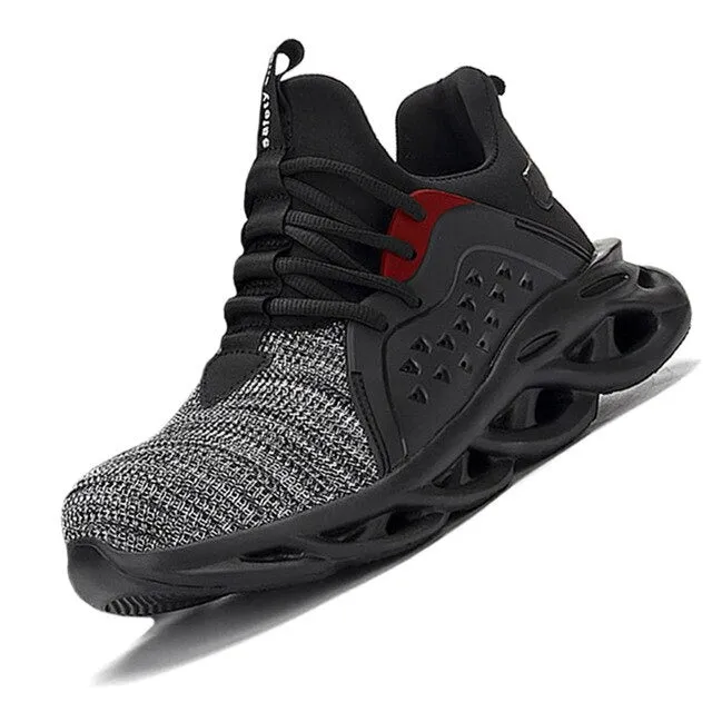 Male Work Boots Indestructible Safety Shoes Men Steel Toe Shoes