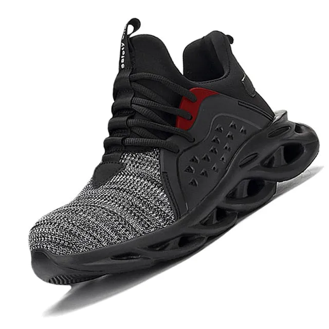 Male Work Boots Indestructible Safety Shoes Men Steel Toe Shoes