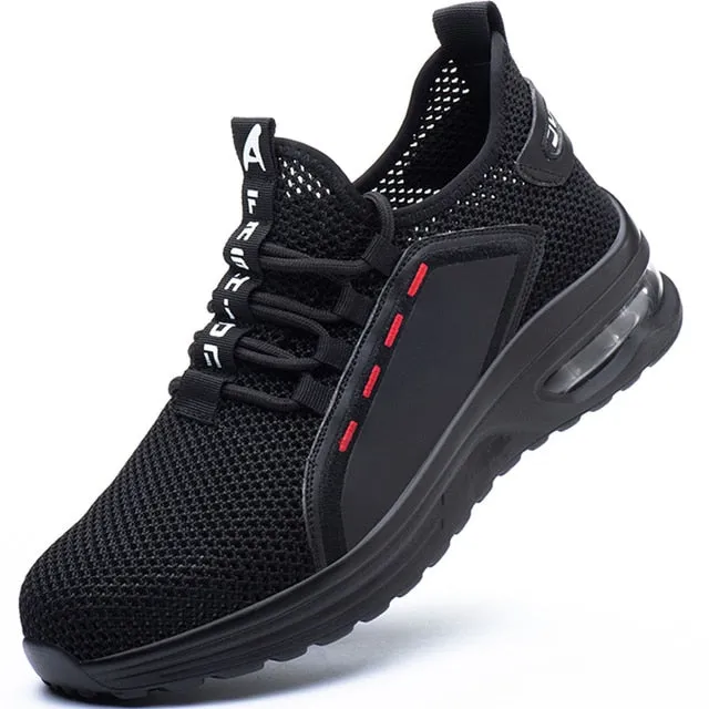 Male Work Boots Indestructible Safety Shoes Men Steel Toe Shoes