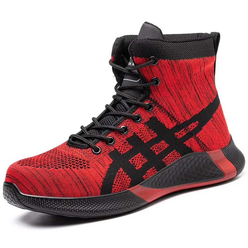 Male Work Boots Indestructible Safety Shoes Men Steel Toe Shoes