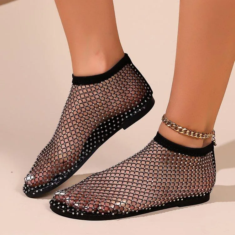 Mesh flat shoes