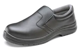 Micro Fibre Slip On Vegan Friendly Safety Shoe Black S2 size 3-12- Cf833