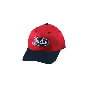 Milano Hats Red Logo Embroidered Justin Cap