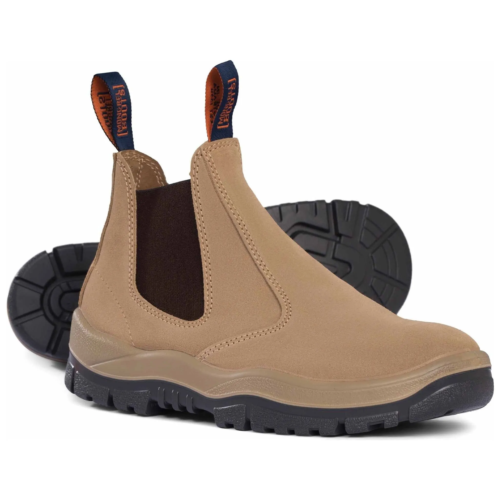 Mongrel Wheat Suede Elastic Sided Steel Cap Safety Boot (240040) (Pre-Order)