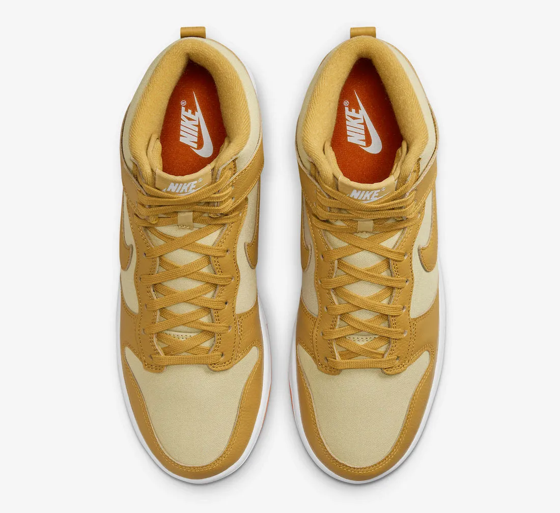 Nike Dunk Hi Retro PRM Team Gold Wheat Gold DV7215-700