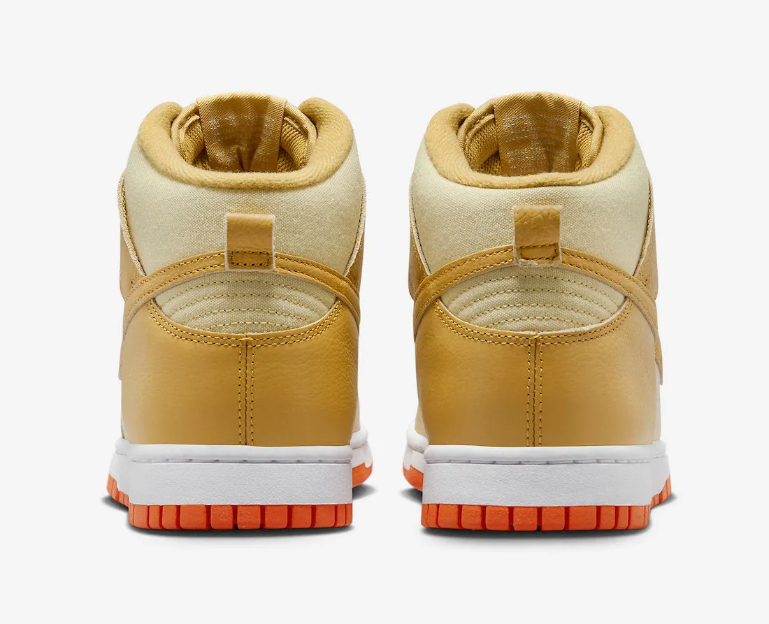 Nike Dunk Hi Retro PRM Team Gold Wheat Gold DV7215-700