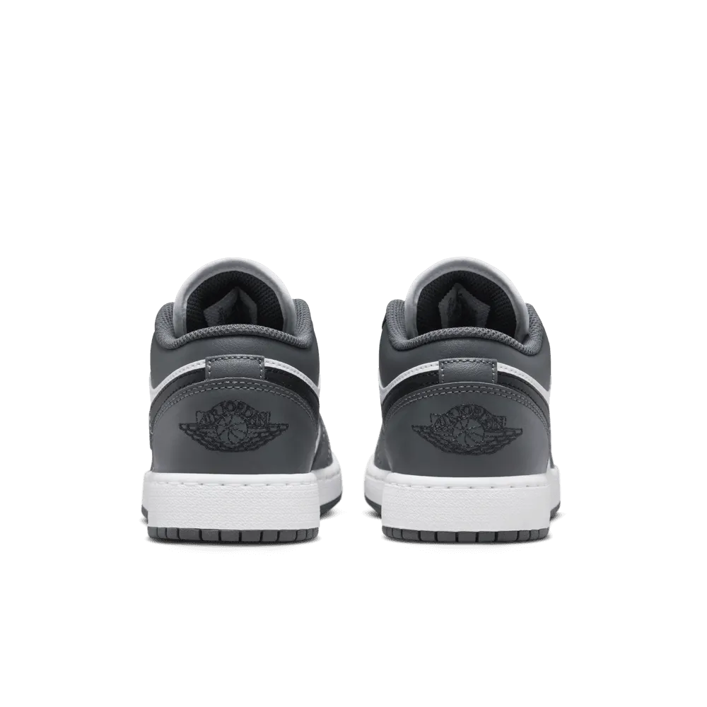Nike Kids' Jordan 1 Low Shoes - White / Black / Iron Grey