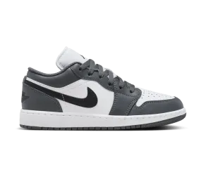 Nike Kids' Jordan 1 Low Shoes - White / Black / Iron Grey