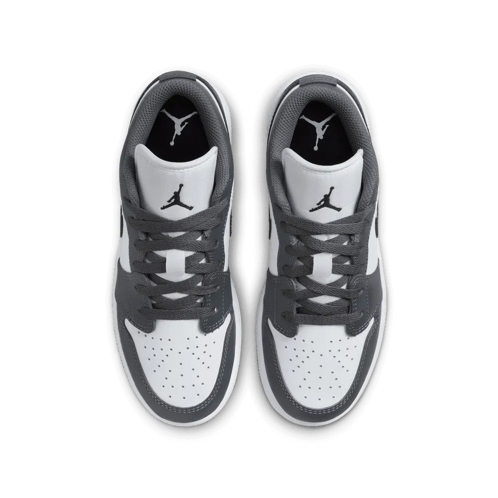 Nike Kids' Jordan 1 Low Shoes - White / Black / Iron Grey