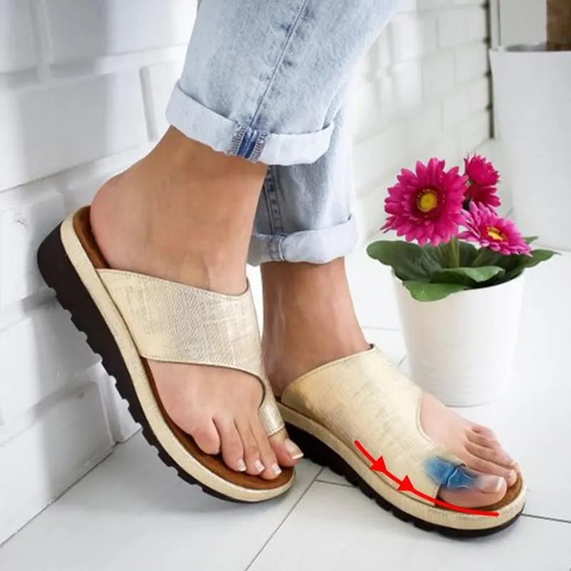 Orthopedic Bunion Correction Sandals - Women Comfy Platform Sandal Shoes for Toe Correction