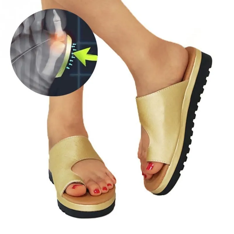 Orthopedic Bunion Correction Sandals - Women Comfy Platform Sandal Shoes for Toe Correction