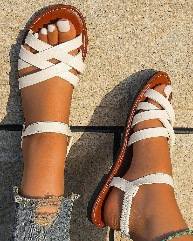 Orthopedic Cross Strap Sandals