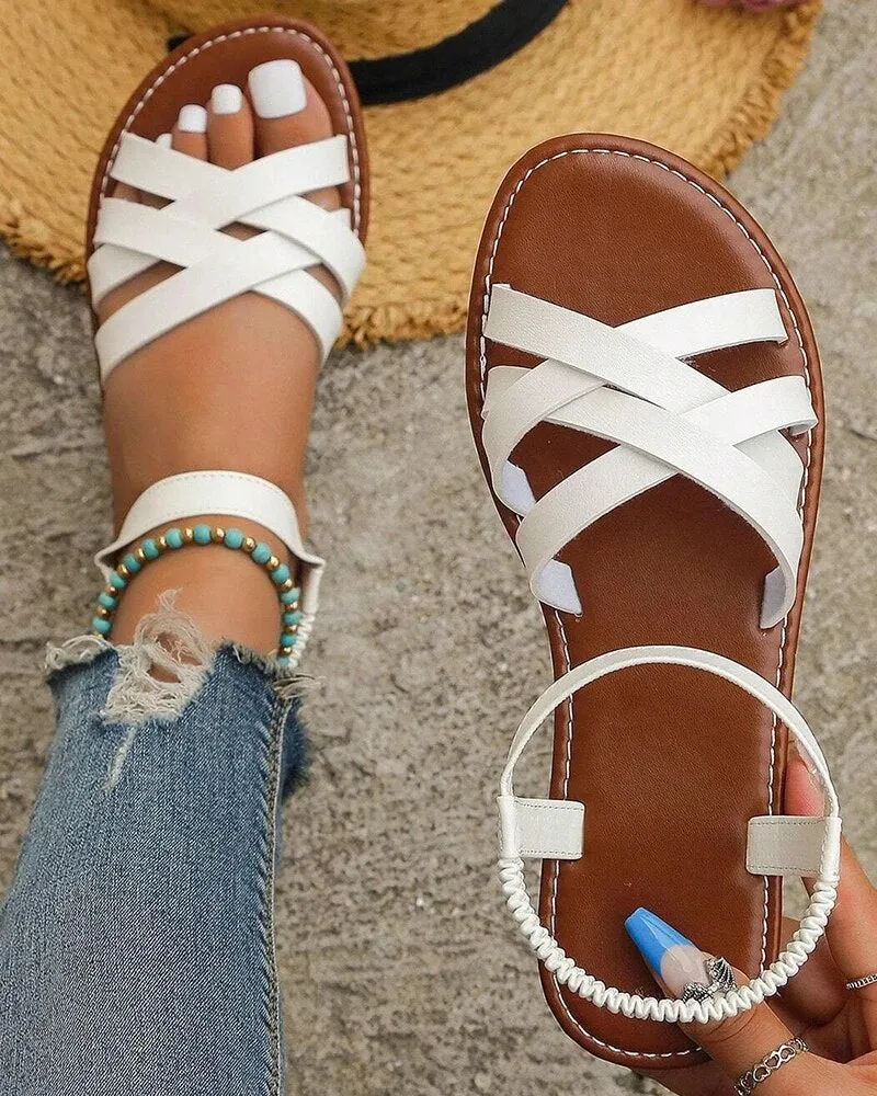 Orthopedic Cross Strap Sandals
