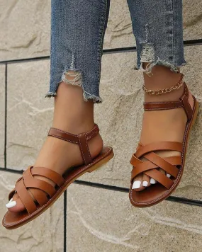 Orthopedic Cross Strap Sandals