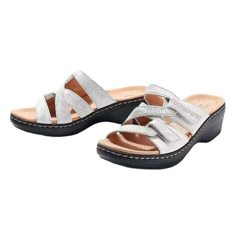 Orthopedic Wedge Slide Sandals