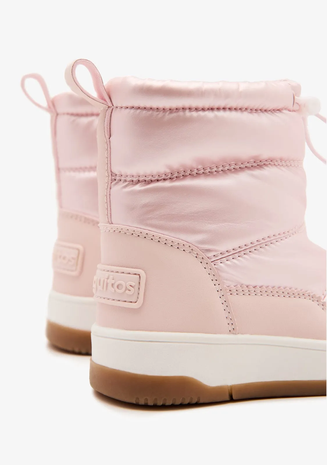 Pink Nylon Boots
