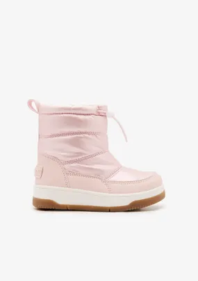 Pink Nylon Boots