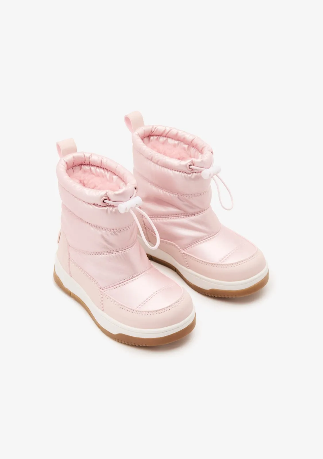 Pink Nylon Boots