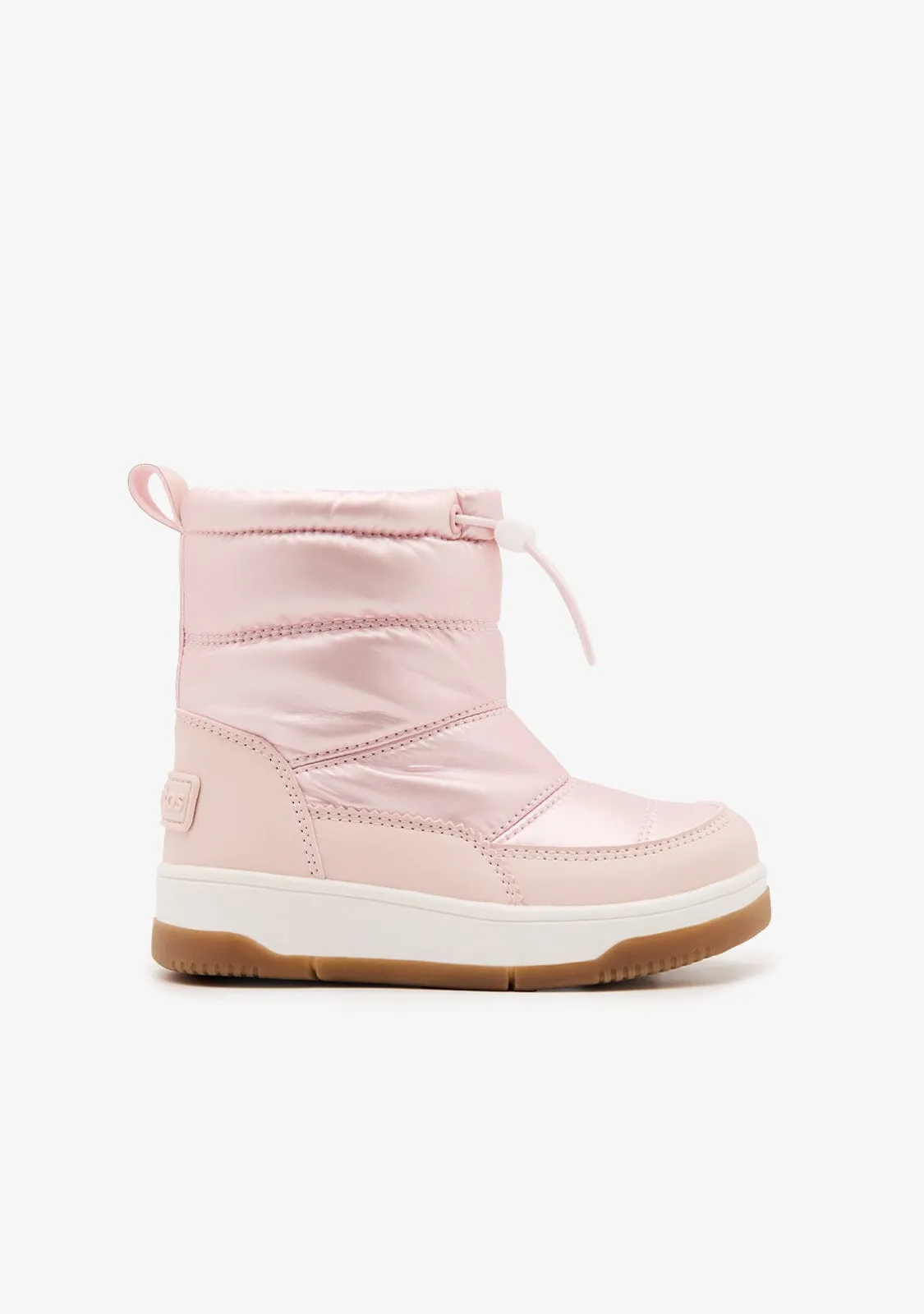 Pink Nylon Boots