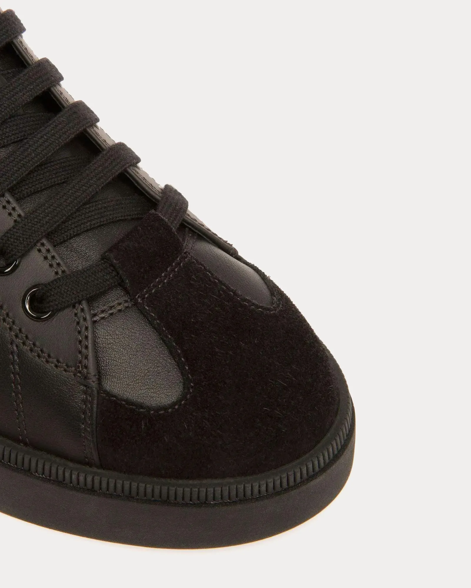 Raise Leather Python Print Black High Top Sneakers