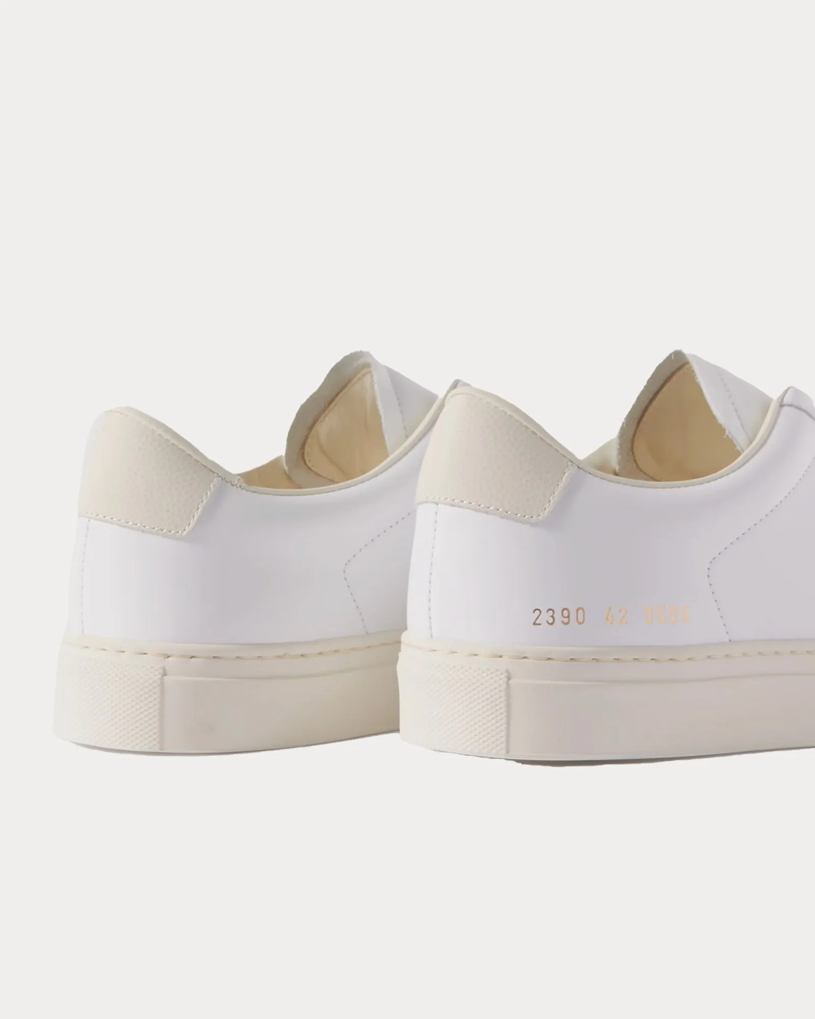 Retro Leather White Low Top Sneakers