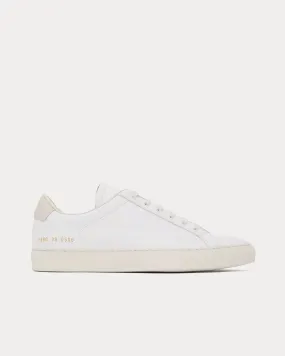 Retro Leather White Low Top Sneakers