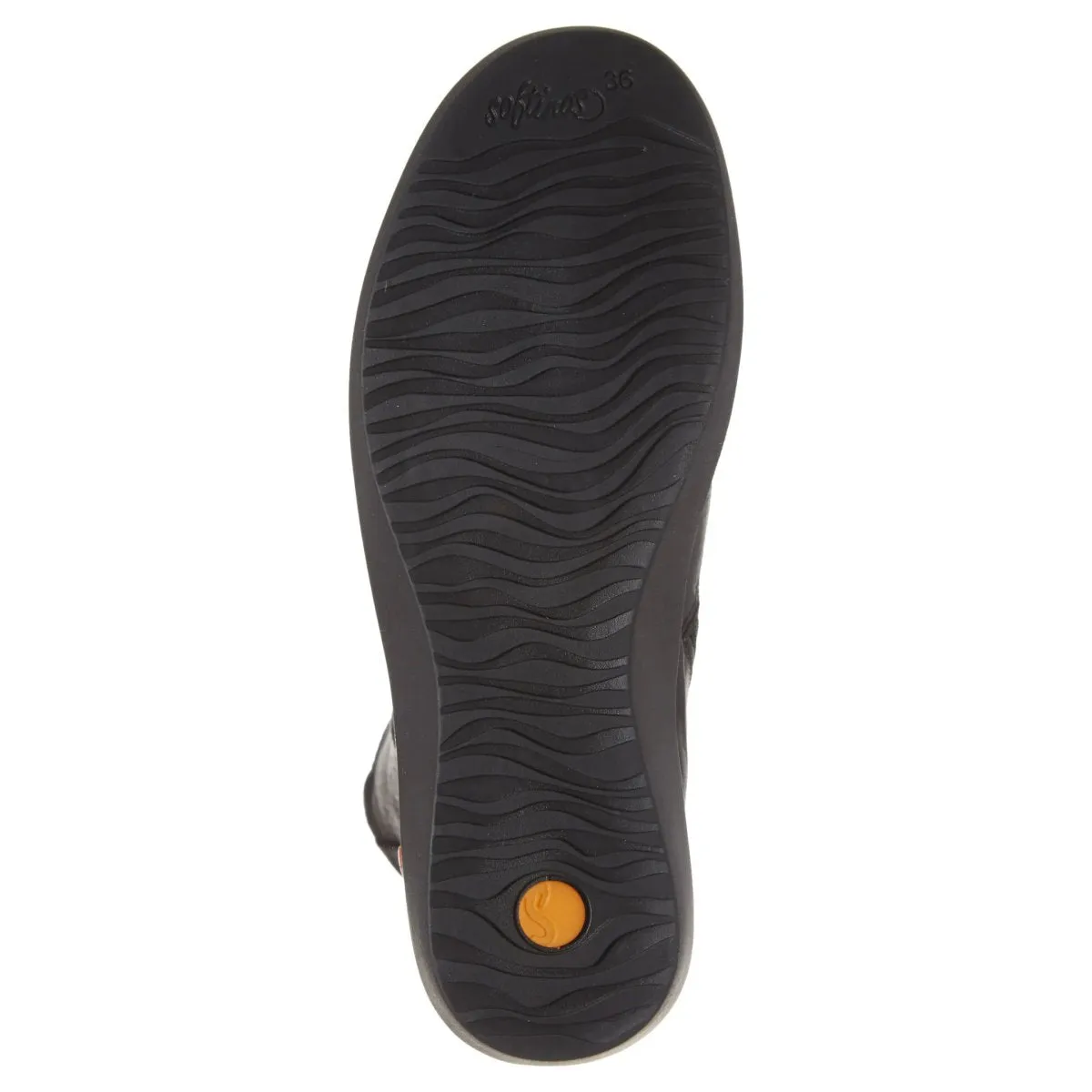 Softinos by Bos & Co Women's Bler550SOF Black Smooth Waterproof