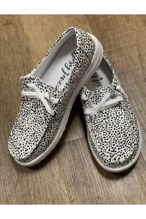Spotted Lace Up Sneakers