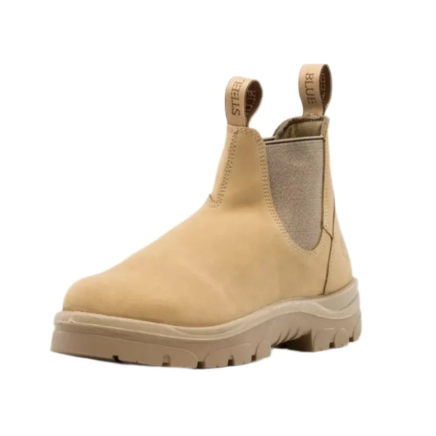 Steel Blue Sand Hobart Steel Toe Cap Elastic Side Safety Boot (312101) (Pre-Order)