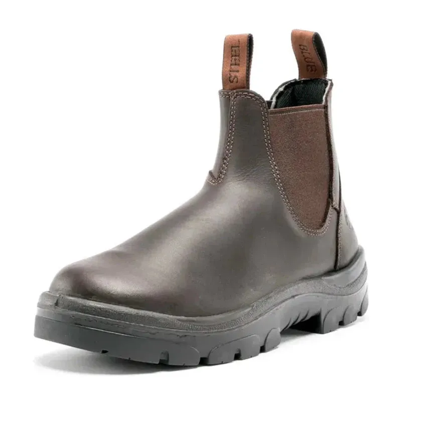 Steel Blue Winter Brown Hobart Steel Toe Cap Elastic Side Safety Boot (312101) (Pre-Order)