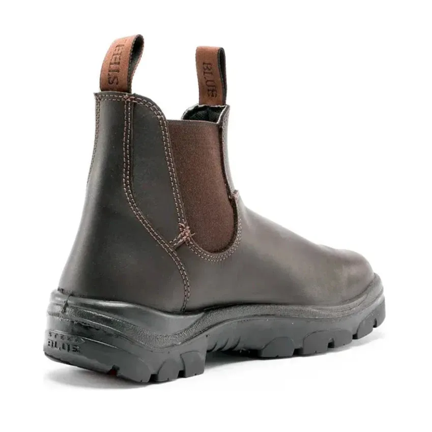 Steel Blue Winter Brown Hobart Steel Toe Cap Elastic Side Safety Boot (312101) (Pre-Order)
