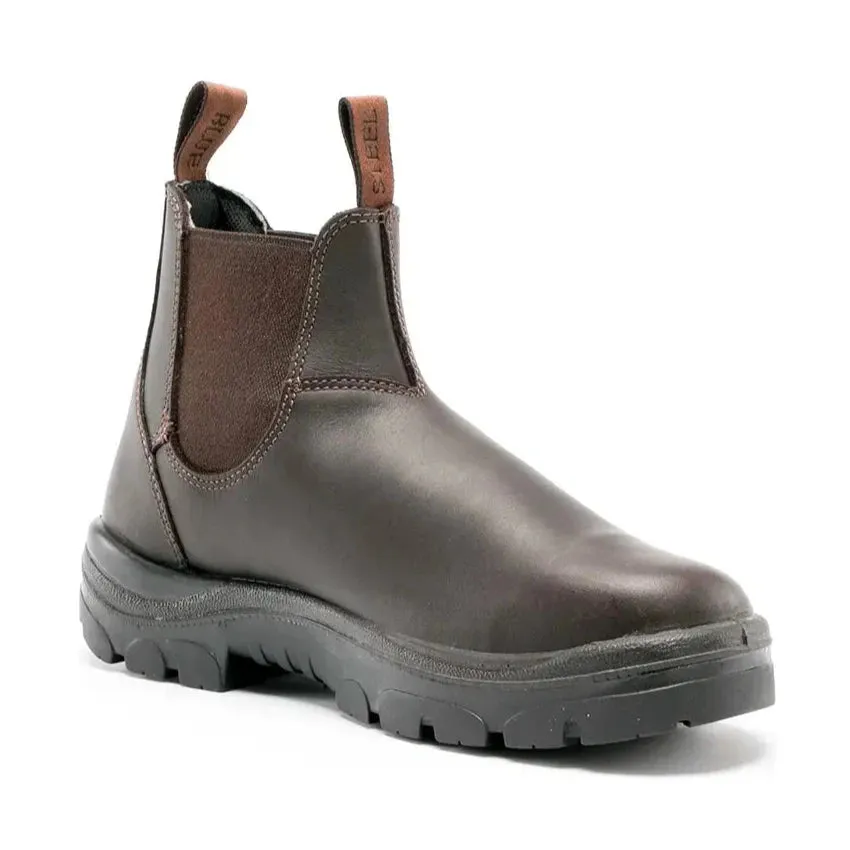 Steel Blue Winter Brown Hobart Steel Toe Cap Elastic Side Safety Boot (312101) (Pre-Order)