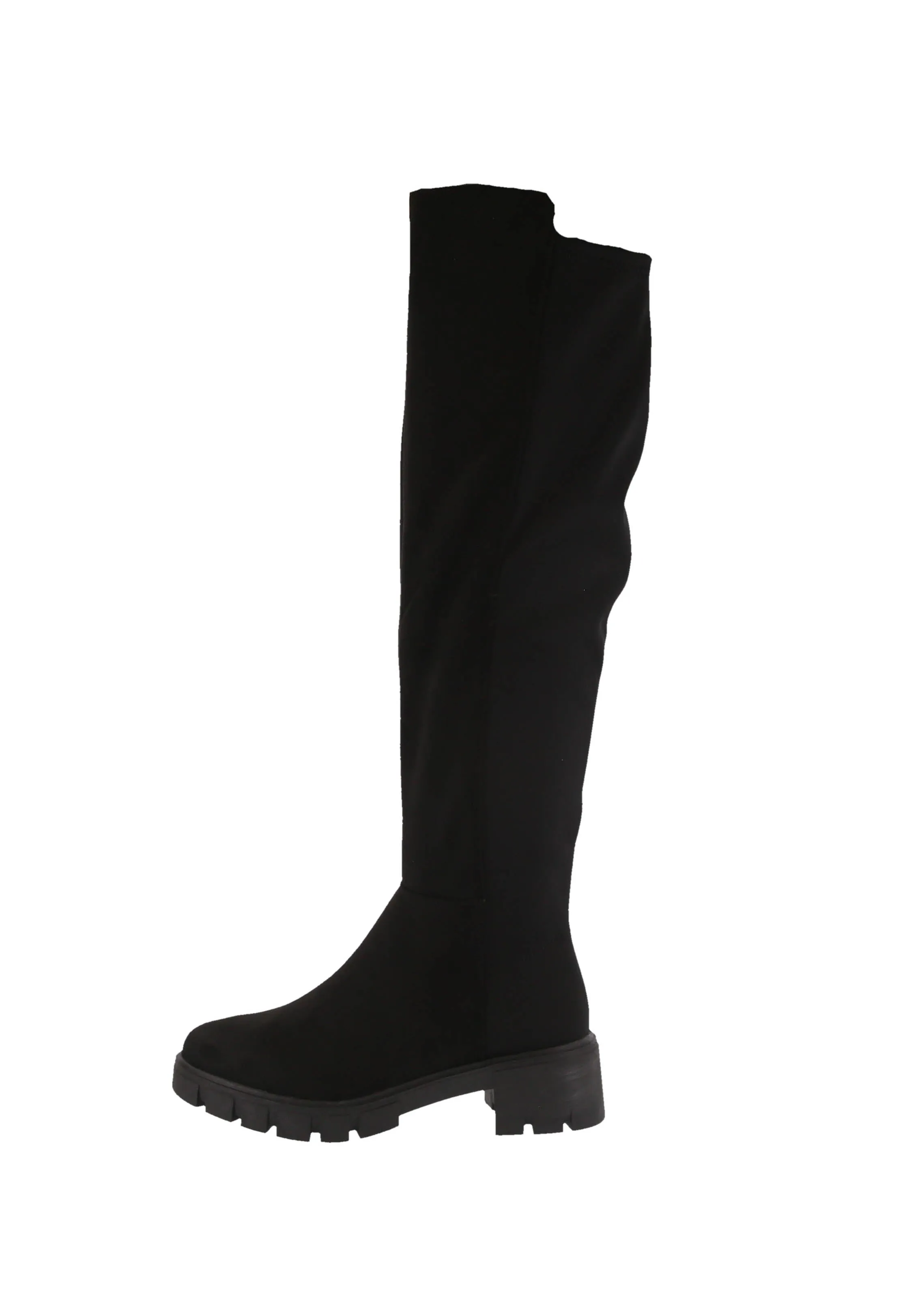 WOMAN'S SHOES BLACK SUEDE BOOTS RENLEY-27
