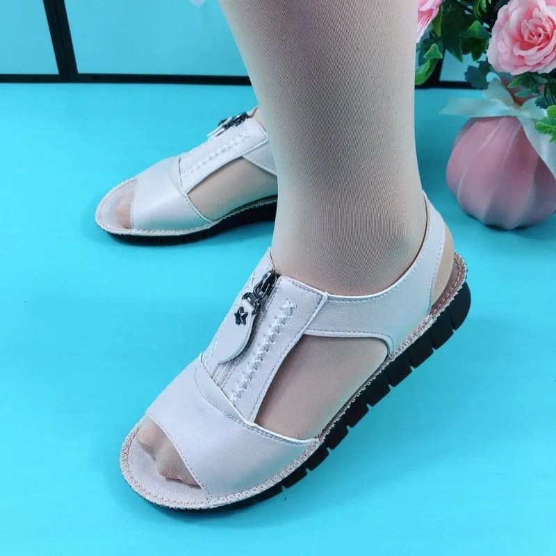Womens Leather Orthopedic Sandals