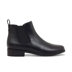  Elastic Gore Leather Chelsea Boots